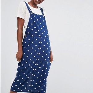 Monki polka dot jumper dress one piece eco cotton